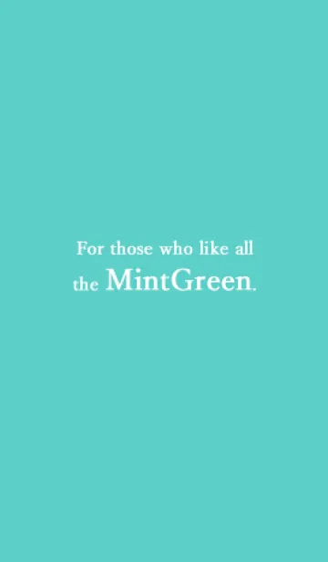 [LINE着せ替え] for MintGreenの画像1