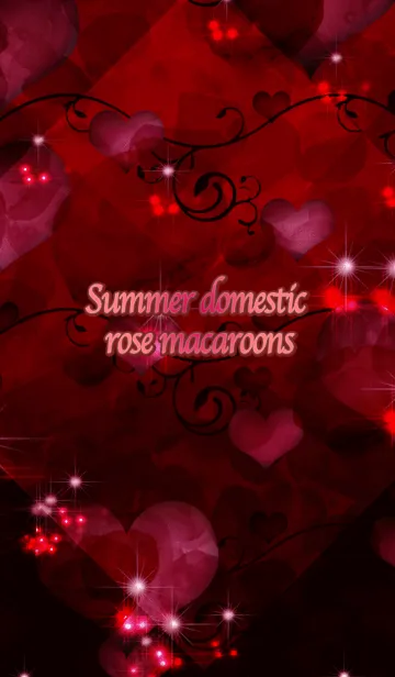 [LINE着せ替え] 夏のドメスティックローズマカロンの画像1