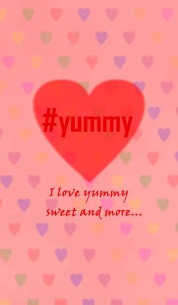 [LINE着せ替え] yummy！！ red heartの画像1