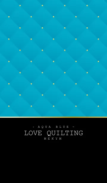 [LINE着せ替え] LOVE QUILTING -SUMMER AQUA BLUE-の画像1