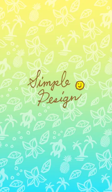 [LINE着せ替え] 夏 アロハ-スマイル26-の画像1