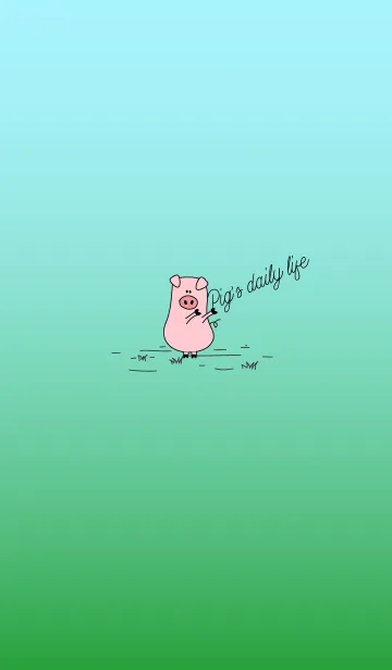 [LINE着せ替え] Pig's daily life Theme 2.の画像1