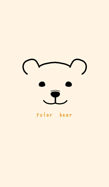 [LINE着せ替え] シロクマさん *polar bear*の画像1