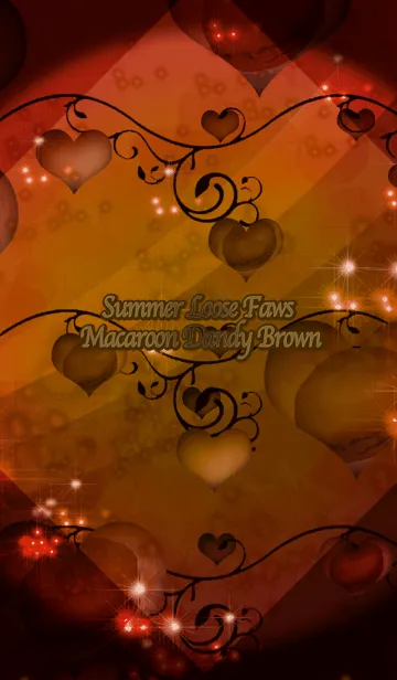 [LINE着せ替え] 夏のゆるふわマカロンダンディブラウンの画像1