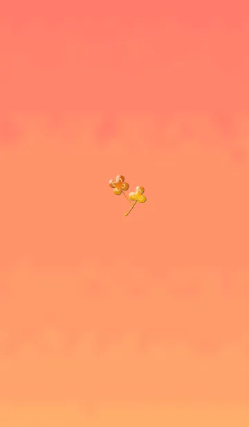 [LINE着せ替え] 小さな幸せオレンジクローバーの画像1