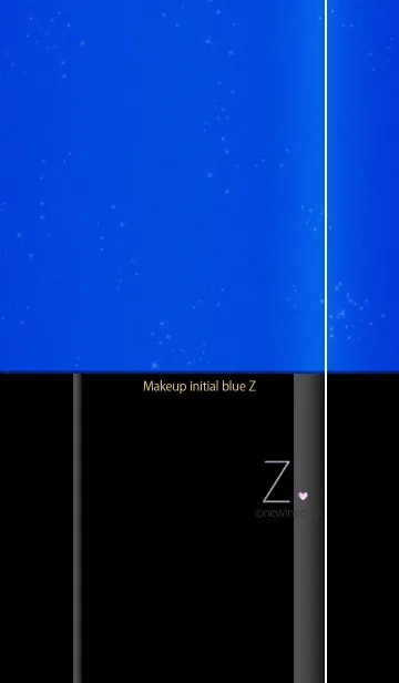 [LINE着せ替え] メークアップ イニシャル ブルー Zの画像1