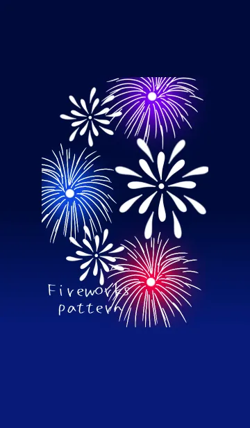 [LINE着せ替え] 夏の花火柄の画像1