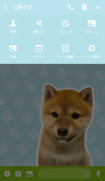 [LINE着せ替え] しばいぬハナコ【柴犬写真*a29】の画像4