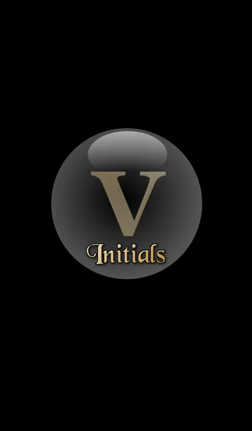 [LINE着せ替え] Good fortune Initials 8 "V"(j)の画像1