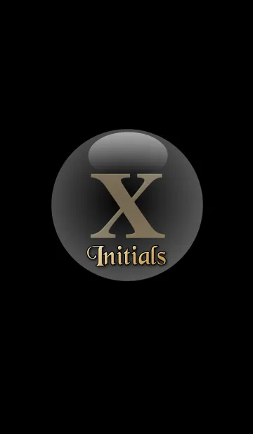 [LINE着せ替え] Good fortune Initials 8 "X"(j)の画像1