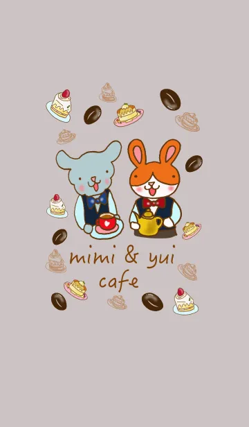 [LINE着せ替え] mimi ＆ yui cafeの画像1