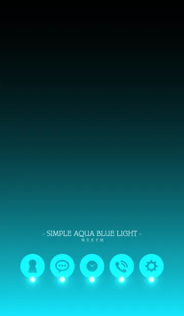 [LINE着せ替え] - SIMPLE SUMMER AQUA BLUE LIGHT -の画像1