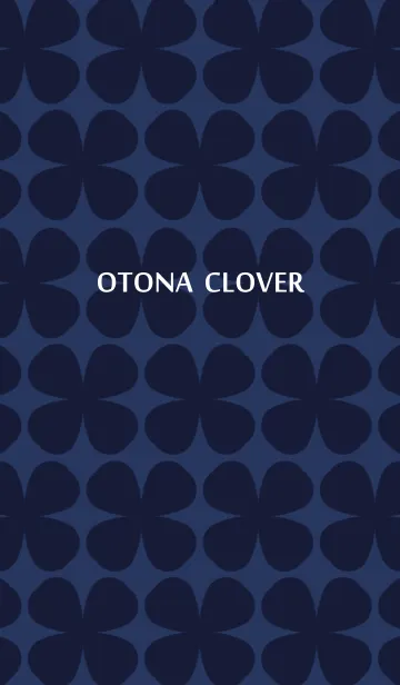 [LINE着せ替え] OTONA CLOVER[Navy]の画像1