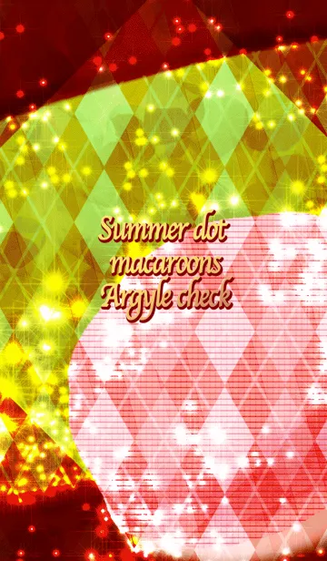 夏のドットマカロン アーガイルチェックの着せ替えメイン画像
