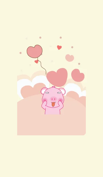 [LINE着せ替え] Cute pig theme v.7 (JP)の画像1