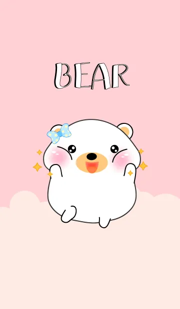 [LINE着せ替え] I am Cute White Bear Theme (jp)の画像1