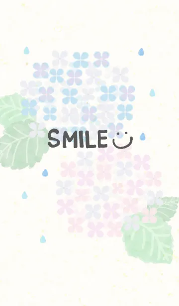 [LINE着せ替え] あじさい-スマイル13-の画像1