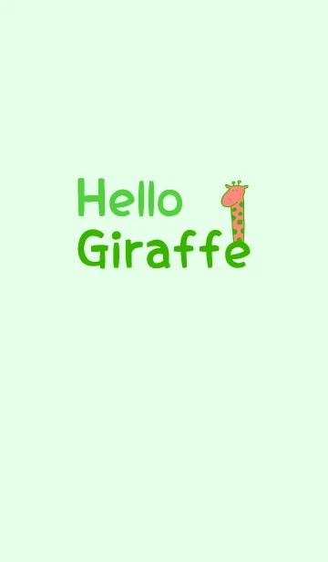 [LINE着せ替え] Hello Giraffe green 14の画像1