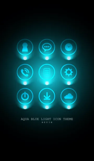[LINE着せ替え] SUMMER AQUA BLUE LIGHT ICON THEME 2の画像1
