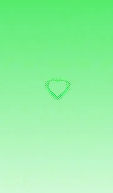 [LINE着せ替え] シンプルドットハートエメラルドの画像1