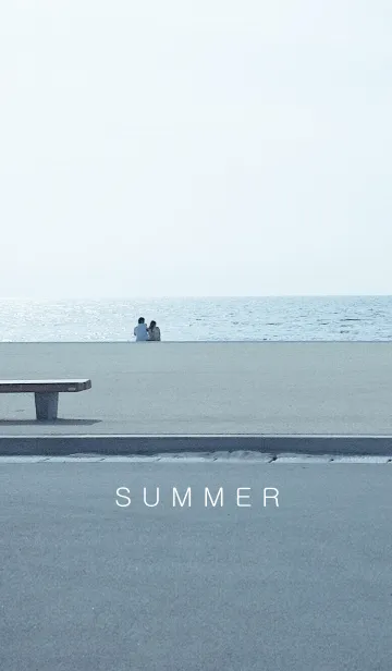 [LINE着せ替え] シンプル サマー(ブルー ホワイト)V.03の画像1