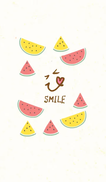 [LINE着せ替え] 夏 スイカ-スマイル9-の画像1