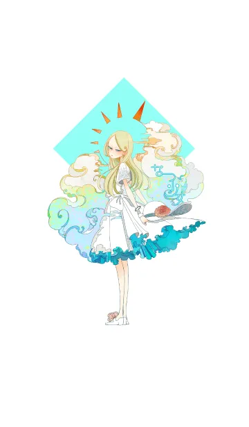 [LINE着せ替え] 夏少女の画像1