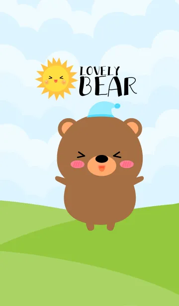 [LINE着せ替え] I'm Lovely Brown Bear Theme (jp)の画像1