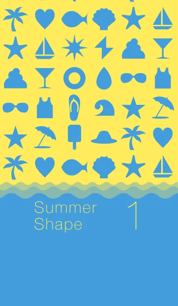[LINE着せ替え] 夏着せかえ「Summer Shape 1」の画像1