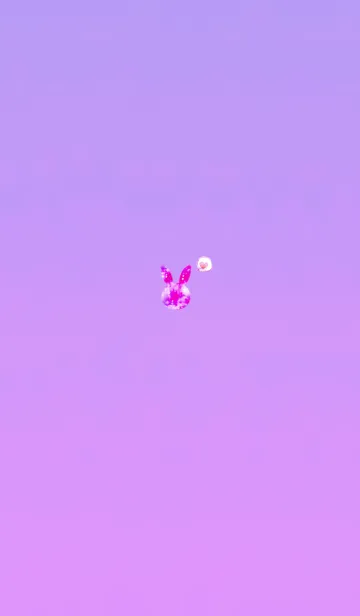 [LINE着せ替え] 恋愛運のプチうさぎピンクの画像1