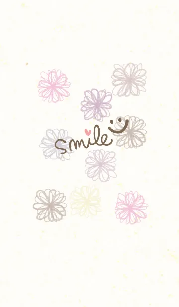 [LINE着せ替え] 大人水彩お花2-スマイル11-の画像1