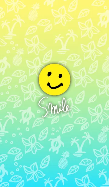 [LINE着せ替え] 夏 アロハ-スマイル20-の画像1