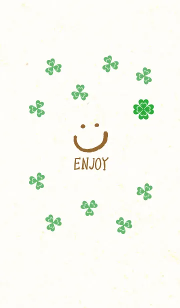 [LINE着せ替え] 幸運のクローバー-スマイル4-の画像1