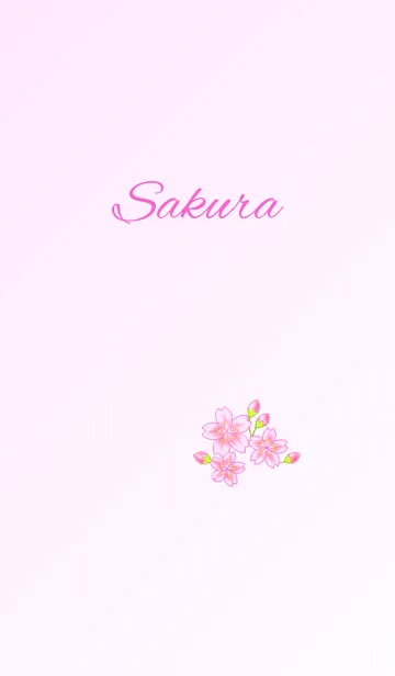 [LINE着せ替え] 花シリーズ Sakuraの画像1