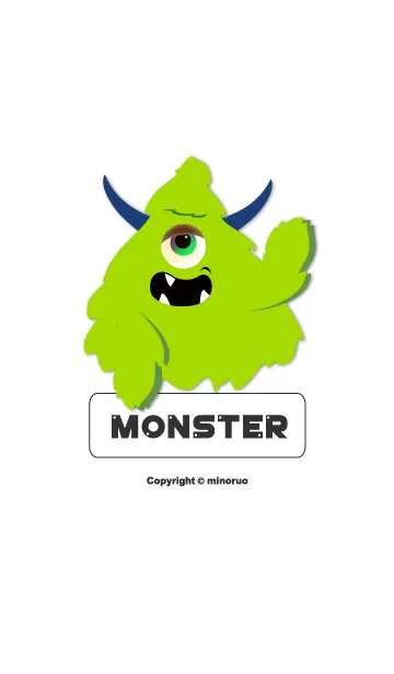[LINE着せ替え] モンスター (Green monsters)の画像1