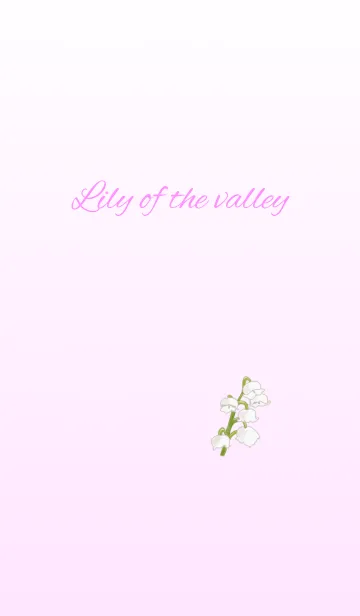 [LINE着せ替え] 花シリーズ Lily of the valleyの画像1