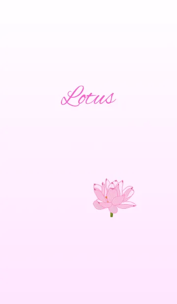[LINE着せ替え] 花シリーズ Lotusの画像1
