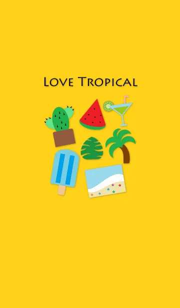[LINE着せ替え] Love Tropical(japan)の画像1