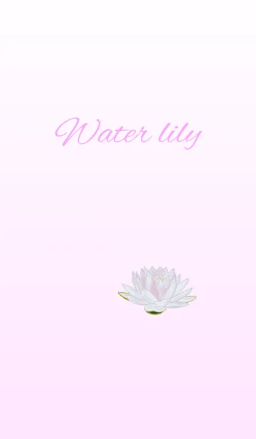 [LINE着せ替え] 花シリーズ Water lilyの画像1