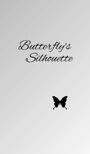 [LINE着せ替え] Butterfly's Silhouette Japanese Ver.の画像1