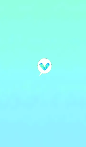 [LINE着せ替え] キラキラ吹き出しハートライトブルーの画像1