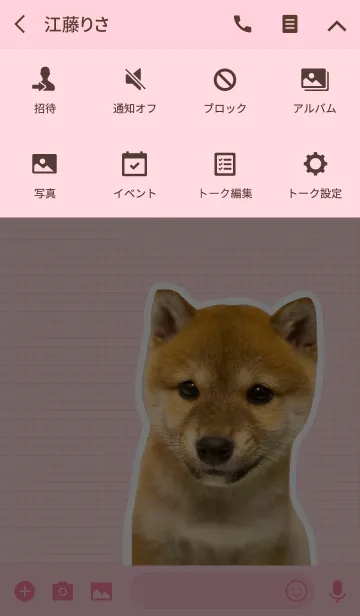[LINE着せ替え] しばいぬハナコ【柴犬写真*a33】の画像4