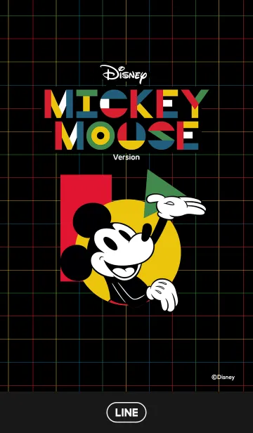 [LINE着せ替え] ミッキーマウス（モダンデザイン）の画像1