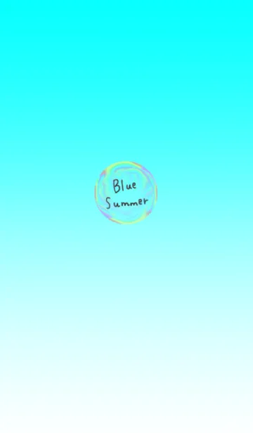 [LINE着せ替え] 涼しい夏グラデーション×シンプルの画像1