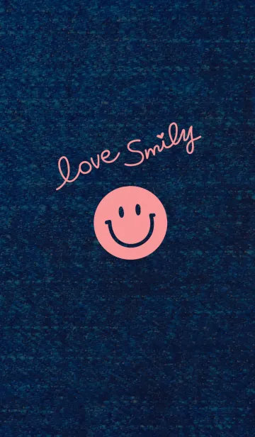 [LINE着せ替え] ラブ・スマイル 〜ピンク＆デニムの画像1