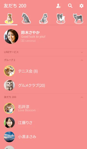 [LINE着せ替え] しばいぬハナコ【柴犬写真*a41】の画像2