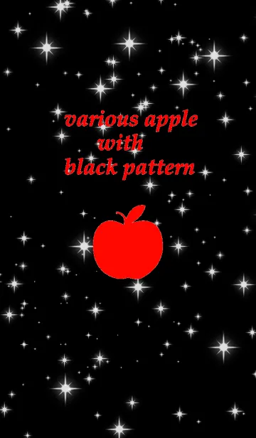 [LINE着せ替え] 彩り豊かなリンゴ 黒背景の画像1