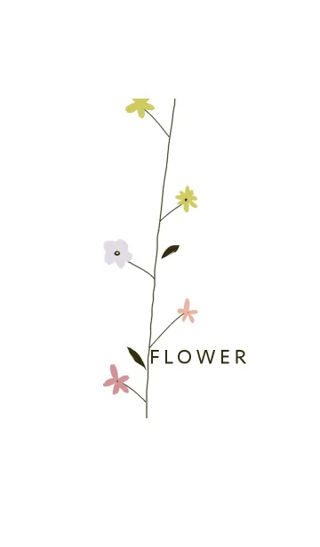 [LINE着せ替え] 北欧フラワーの画像1