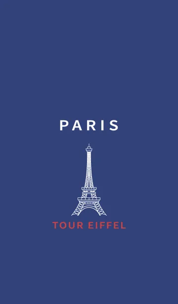 [LINE着せ替え] REC_PARIS_TOUR_EIFFEL_VER. BLUE/WHITEの画像1