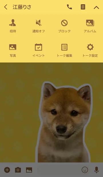 [LINE着せ替え] しばいぬハナコ【柴犬写真*a46】の画像4
